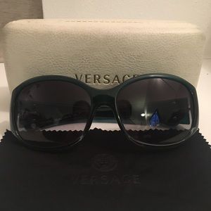 Versace Accessories - Versace Turquoise Sunglasses Versace Accessories - Versace Turquoise Sunglasses